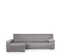 Eysa Mini Housse de canapé en L Extensible Gris Bras Gauche Long Vue du Face Design Luz