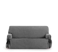 Eysa Valkiria Housse de canapé Universel avec des Rubans 2 Seatss, Couleur 07, Noire 10