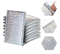 EYZJQSTUV Sacs d'expédition en Plastique Auto-adhésifs, 100 pcs enveloppes à Bulles rembourrées Multicolores Plusieurs Tailles(Champagne,13 * 15cm)