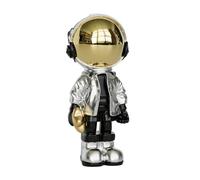 EZ4ENCE Petite Figurine d'astronaute, Sculpture d'astronaute, décoration d'intérieur, décoration d'étagère Artistique, décoration de Table, Masque en métal Cool, Grande Figurine d'astronaute,