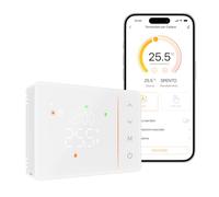 EZAIoT Thermostat WiFi 6 Chaudière à Gaz, White | Batterie, Double bande 2,4/5 GHz, Programmable, Contact sec, boîte 502-503