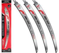 EZARC 3pcs lames de scie sabre bois 380mm, 6 TPI, dents japonaises