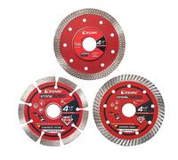 EZARC Disque Diamant 115 mm, 3 Paquet Disque à Tronçonner Diamant, Disque Carrelage pour Pierre, Granit, Béton, Porcelaine, Céramique, Granit, Marbre, Carrelage (Pack Mixte)