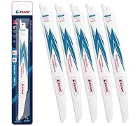 EZARC Lame de scie sabre pour bois et métal démolition 225mm 8+10TPI R930DM (5-Pack)