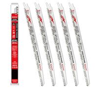 EZARC Lames de Scie Sabre Bois, 5TPI 300mm, pour Élagage, Lot de 5