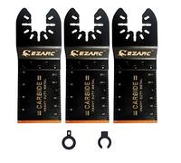 EZARC Oscillating Multimaster Carbure Lames Saw Blades pour Couper du Metal, 3-pack