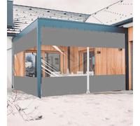 Ezcasch Bâche Transparente Imperméable 2.5x3.5m(HxL) à Zip, Pergola/Véranda | Bâche transparente épaisse et solide 450g/m², imperméable, zip, étanche pluie/vent, sur mesure pour pergola, véranda, Gris