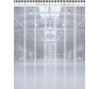 Ezcasch Rideau à Lanières Transparent 6pcs. 20x200cm Rideau à Lamelles Bande Protection Contre Le Vent pour Chambres, magasins, boutiques, garages(Hauteur 2,0m x Largeur 1,0m)