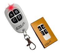 EzeeUze - Telecommande Universelle Portail à Code Fixe 433,92 MHz, Bip Portail,Telecommande Garage, 4 canaux, Compatible avec Novoferm Novotron 502 MAX43-2 Novotron 512 MIX43-2, Gaposa QCT4 (White)