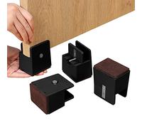 Ezprotekt Rehausseurs de lit et de meubles réglables avec pince à vis, 4pouces Heavy Duty Tables de canapé Rehausseurs de chaise, s'adaptent au diamètre des pieds de chaise carrée/ronde de 0 ''à 1,5 '