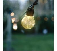 EZSOLAR Guirlande solaire 30 lumens type sphérique 10 ampoules 2700k