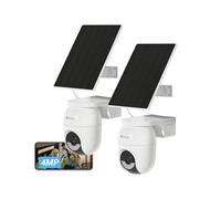 EZVIZ 2K+(4MP) 2PK Caméra Extérieure sans Fil CB8 Lite+5W Panneau Solaire