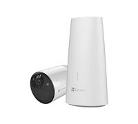 EZVIZ 2K Caméra de Sécurité avec Détection de Mouvement PIR, 100% sans Fil, Vision Nocturne Couleur, Audio Bidirectionnel, Batterie 5 200 mAh, Compatible Alexa, HB3-B1 (1 caméra + 1 Base)