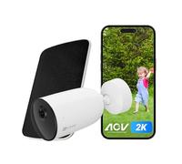 EZVIZ 2K Caméra Surveillance WiFi Extérieure sans Fil avec Panneau Solaire, AOV, Détection de Forme Humain/Véhicule, Vision Nocturne Couleur, Audio Bidirectionnel, Défense Active, IP66, CB3 Kit
