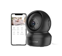 EZVIZ 2K Caméra Surveillance WiFi Intérieure, Camera Bébé 2.4Ghz Pan/Tilt à 360 °, Détection Humaine/Bruit, Vision Nocturne Intelligente, Suivi Auto, Audio Bidirectionnel, C6N Pro 3MP Noir