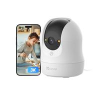 EZVIZ 3K Caméra Surveillance WiFi Intérieure 360 °, Camera Bébé avec WiFi 2.4Ghz, Détection Humain, Vision Nocturne Couleur avec WDR, Suivi Auto-Zoom, C6N G1 3K