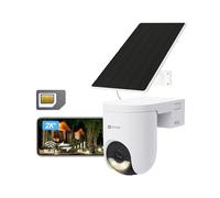 EZVIZ 4G LTE Camera Surveillance WiFi exterieure sans Fil avec Panneau Solaire 2K+,Carte SIM Incluse,4G/Wi-FI basc.Auto,ModeAOV,Détection Humaine/Véhicule,360° PTZ,Vision Nocturne Couleur,HB8 Lite 4G