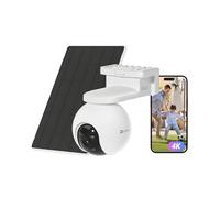 EZVIZ 4K(8MP) Caméra Surveillance WiFi Extérieure sans Fil, CB8 Pro Kit | Batterie de 10400mAh,5W Panneau Solaire,Mode AOV(Enregistrement 24h/24),Camera 360°,Détection Humaine/Véhicule,Défense Active