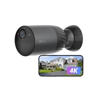 EZVIZ 4K Caméra de Surveillance WiFi Extérieure sans Fil, Autonomie de 10400 mAh, Mode AOV, Détection des Humains/Véhicules, Vision Nocturne Couleur, Défense Active, Audio Bidirectionnel, BC1C 4K