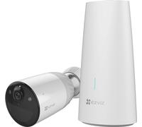 EZVIZ BC1-B1 - Système de vidéosurveillance avec une caméra de surveillance FULL HD WLAN alimentée par batterie, avec vision nocturne en couleur, fonction vocale bidirectionnelle, défense active