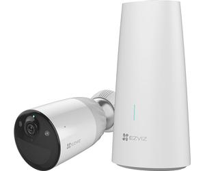 EZVIZ BC1-B1 - Système de vidéosurveillance avec une caméra de surveillance FULL HD WLAN alimentée par batterie, avec vision nocturne en couleur, fonction vocale bidirectionnelle, défense active