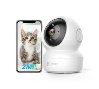 EZVIZ C6N Caméra Surveillance WiFi Intérieure 1080p, Caméra Bébé Pan/Tilt à 360°, WiFi 2.4Ghz, Vision Nocturne Intelligente avec Smart IR, Détection de Movement et Suivi Auto, Audio Bidirectionnel