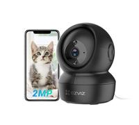 EZVIZ C6N Caméra Surveillance WiFi Intérieure 1080P, Caméra Bébé Pan/Tilt à 360°, WiFi 2.4Ghz, Vision Nocturne avec Smart IR, Détection de Movement et Suivi Auto, Audio Bidirectionnel, Noir