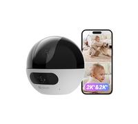 EZVIZ C7 Caméra de Surveillance WiFi Intérieure 4MP à Double Objectif, Caméra de Sécurité 360°, Détection de Personne/Animal, Audio Bidirectionnel, Vision Nocturne, Mode Patrouille/Confidentialité