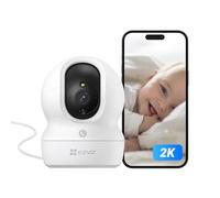 EZVIZ CP1 Pro 2K Caméra Surveillance WiFi Intérieure, Camera Bébé WiFi 2.4Ghz Pan/Tilt à 360 °, Vision Nocturne Intelligente, Suivi Auto, Audio Bidirectionnel, Mode Veille, Compatible avec Alexa