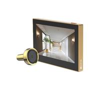 EZVIZ CP2 Judas sans Fil avec Ecran Couleur de 4,3 Pouces, Visiophone 2MP avec Batterie 2200 mAh et Angle Vision 146°,2.4GHz Wi-FI, Convient aux Trous de 14 à 26 mm, Aucune Détection de Mouvement, Or