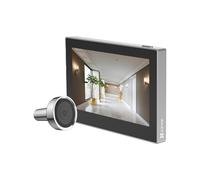 EZVIZ CP2 Judas sans Fil avec Ecran Couleur de 4,3 Pouces, Visiophone 2MP avec Batterie 2200 mAh et Angle 146°,2.4GHz Wi-FI, Convient aux Trous de 14 à 26 mm, Aucune Détection de Mouvement, Argent
