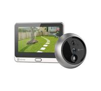 EZVIZ CS-DP2C Vidéophone 2MP Écran 4.3" WiFi 2.4GHz Vision Nocturne IR 5m PIR Détection Mouvement 6m MicroSD 256Go Argent