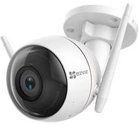 EZVIZ CTQ3W Caméra Surveillance WiFi Extérieure, Caméra WiFi Extérieure avec Alarme Sirène et Flash, 30m Vision Nocturne, IP66 étanche, Audio Bidirectionnel, Détection de Mouvement