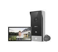EZVIZ HP5 Interphone Vidéo WiFi Système d'Interphone 1080P, Moniteur Tactile couleur 7", Sonnette Vidéo à 2 Fils, Déverrouillage à Distance, Audio Bidirectionnel, Vision Nocturne, Design Fin
