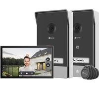 Ezviz HP7 2 Entry Kit Visiophone avec double entrée – Écran tactile 7", 2K, 2 boutons d’appel