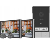 EZVIZ Kit portier vidéo HP7FAMILY – 2 familles, écran 7 pouces tactile, 2K, Wi‑Fi double bande