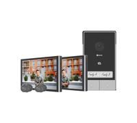 EZVIZ HP7 2K 2-Family Kit Interphone Vidéo, 7 Pouces Moniteur Tactile, Unlock à Distance, 2 Fils, Détection Humaine, Option RFID, Audio Bidirectionnel, Vision Nocturne, Étanche, WiFi Dual-Band