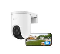 EZVIZ POE 2K Caméra de Surveillance WiFi Extérieure, H8c PoE | Avec Détection de Personne, Suivi Auto, Vision Nocturne en Couleur, Alarme Sirène et Flash, Audio Bidirectionnel, H.265