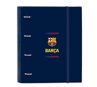 F.C. Barcelona 1ère équipe 26/27 Classeur 4 anneaux de 35 cm avec 100 feuilles A4, idéal pour enfants de différents âges, confortable et polyvalent, qualité et résistance, 27 x 3,5 x 32 cm