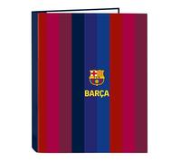 F.C. Barcelona 1ère équipe 26/27 Classeur avec feuilles 4 anneaux, idéal pour enfants de différents âges, confortable et polyvalent, qualité et résistance, 26,5 x 33 cm