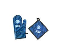 F.C.Inter | Gant Four + manique de Cuisine | Set Barbecue | Produit Officiel