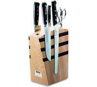 F. DICK Design Messerblock Premier Plus 5-tlg Messerblock Buchenholz mit Magnet
