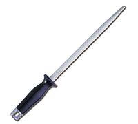 F. DICK Fusil à aiguiser 25 cm (manche ergonomique, fusil, dureté de surface supérieure à 65 ° HRC, outil d'affûtage pour couteau de chef) 76541250, gris