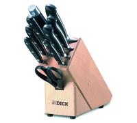 F. DICK Holzmesserblock Premier Plus 9-teilig Messerblock inkl. Kochmesser