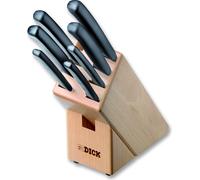 F. DICK Holzmesserblock ProDynamic 7-teilig Messerblock Holz Set Küchenmesser