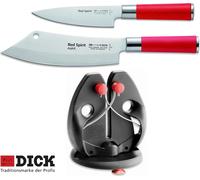 F. DICK Koch Messer Set ü¢°Ã¢?Ajaxü¢°Ã¢Ã Red Spirit (Messer und Messerschürfer)