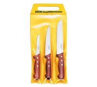 F. DICK Messer Set 3-teilig Holzgriff Ausbeinmesser Stechmesser Blockmesser