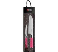F. DICK Pink Spirit Messer Set Officemesser Santoku Küchenmesser Griff pink