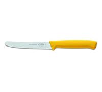 F. Dick ProDynamic Couteau universel à lame crantée (couteau de cuisine jaune, longueur de lame 11 cm, couteau universel, lame en acier X55CrMo14, dureté 56° HRC) 85015112-02