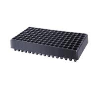 F Fityle 10 Pièces Plateaux de Semis de Croissance, Bacs de Germination avec des Trous, Pépinière de Semis en Plastique Durabilité, Plateau de Propagation Polyvalent et Reutilisable, 128 Trous